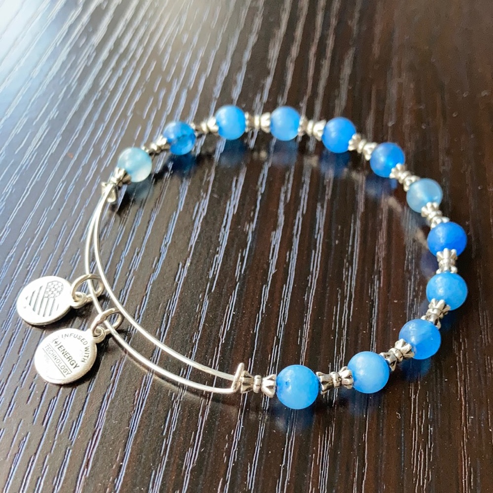 Alex and Ani blue bracelet